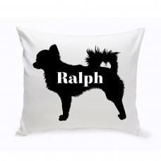 JDS Personalized Gifts Personalized Chihuahua Silhouette Throw Pillow JMSI2450
